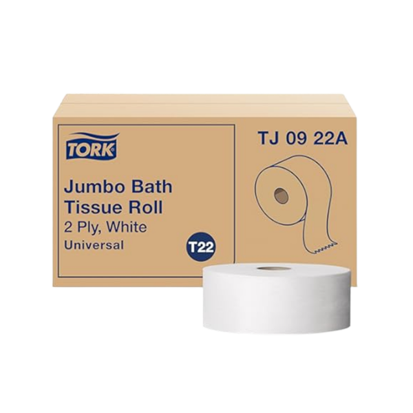 Jrt Jumbo Tissue Mini White 2 Ply Roll 1000′ X 3.78″