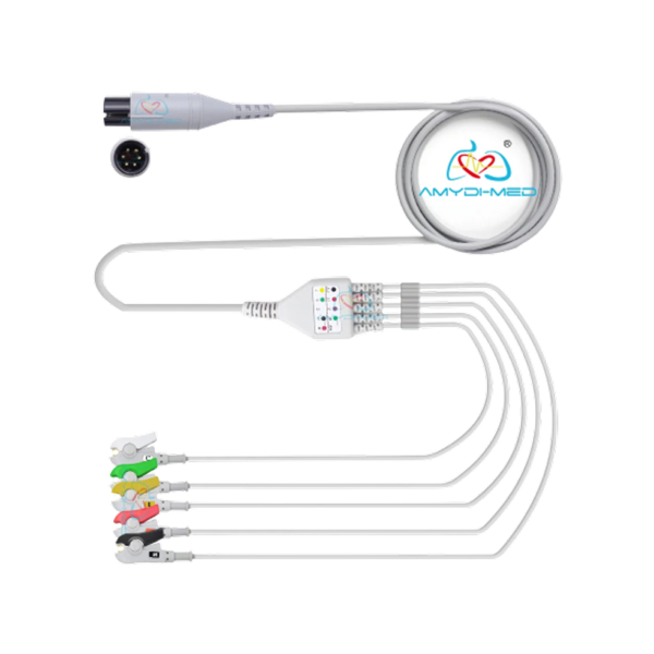 Leadwire Ekg Set Of 5 Cable And Multicolored