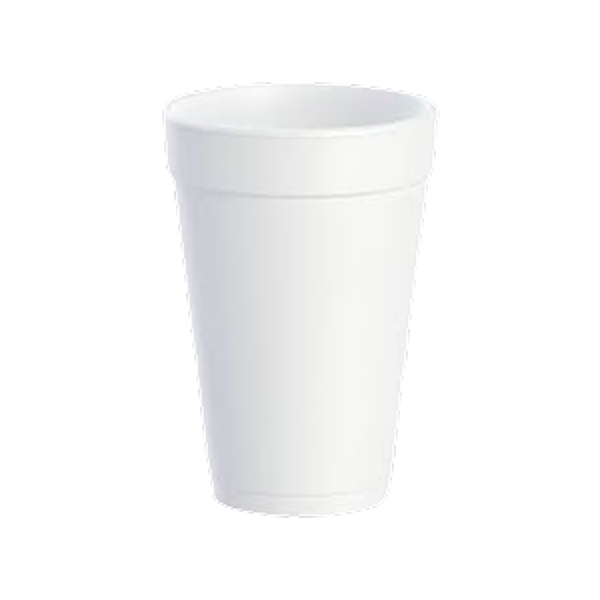 Cup Disposable Foam Capacity 16 Ounce White