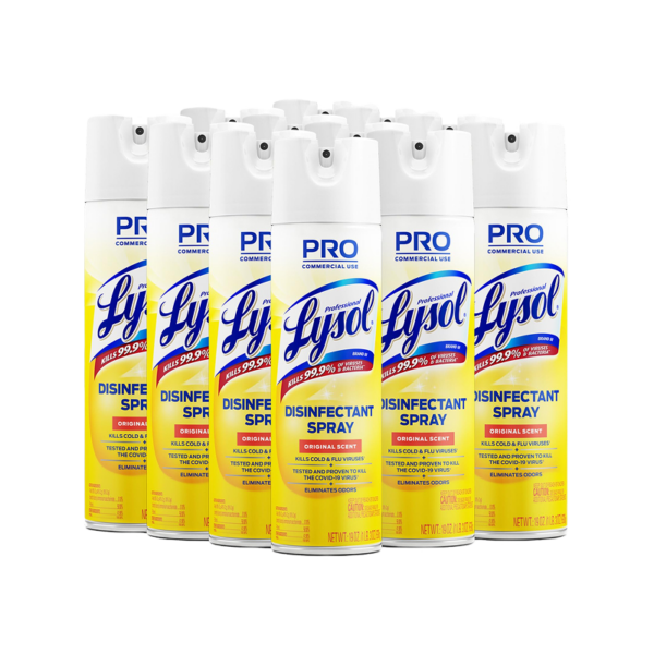 Lysol Original Disinfectant Aresol Cans. 12 Cans Per Case